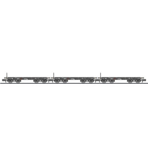 3-tlg. Set, 4-achs. Schwerlastwagen, Rlmmp, DR, Ep.IV