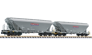 2-tlg. Set, Getreidetransportw., Uagpps, "NACCO", Deutschland, Ep.VI