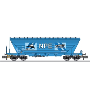 Getreidetransportw. Uagpps, "NPE", NL, hellblau, Ep.VI